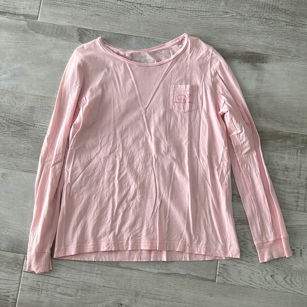 Vineyard Vines Womens long sleeve pocket tee